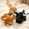 Adorable Scottish Highland Cow Plush Pillow, Realistic Soft Fluffy Stuffed Gift for Animal Lovers