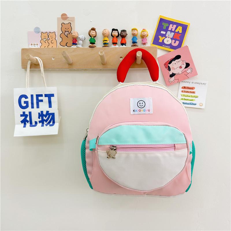 Trendy Korean Style Kids Backpack With Removable Sling Bag For Boys And Girls In Blue Pink Orange And White