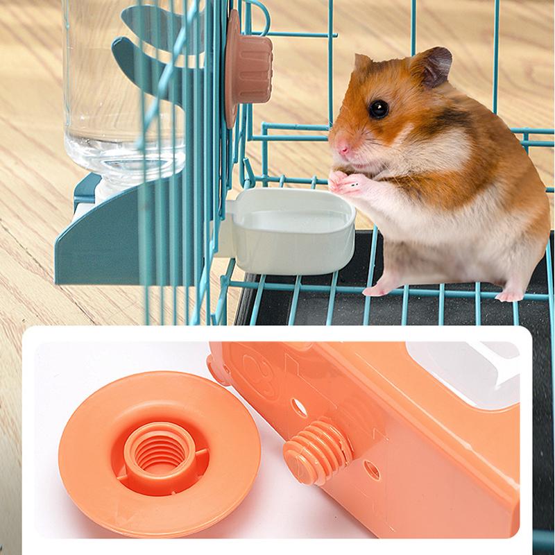 500ml Hanging Water Feeder Bottle for Small Animal Automatic Plastic Water Bottle Dispenser Hanging Pet Feeder Drinker