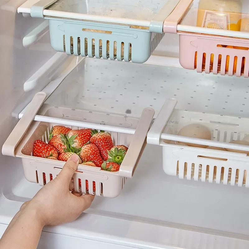 Kühlschrank Plastik Aufbewahrungsschublade Aufbewahrungsbox Obst und Eier Lebensmittel Aufbewahrungsbox Küchenzubehör Aufbewahrungsbehälter