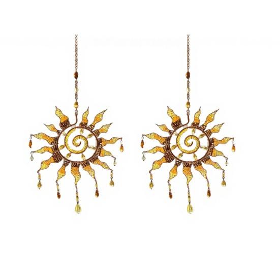 Cattura Sole Suncatcher Boho Ornamento da Appendere alla Finestra Acrilico Effetto Vetro Colorato Arte Cattura Sole per Interni Esterni Decorazioni Casa Giardino
