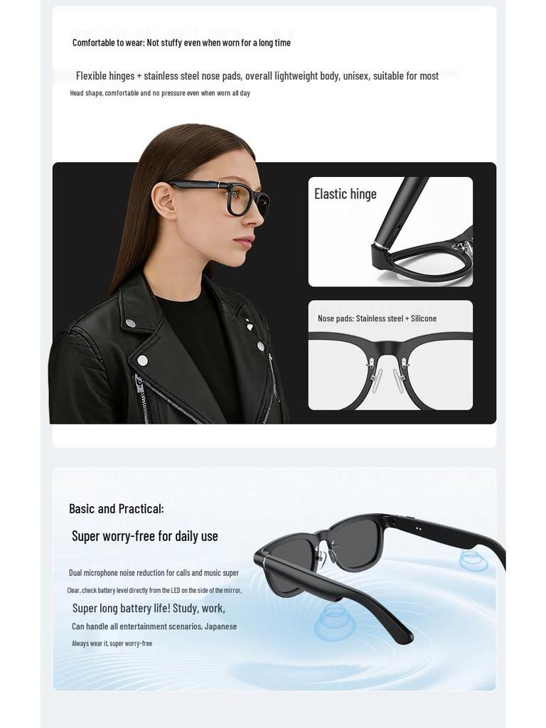X01 800W Reverse Charging Case with Smart Glasses: Power Display, AI Assistant, Object Recognition, Translation, and Recording.