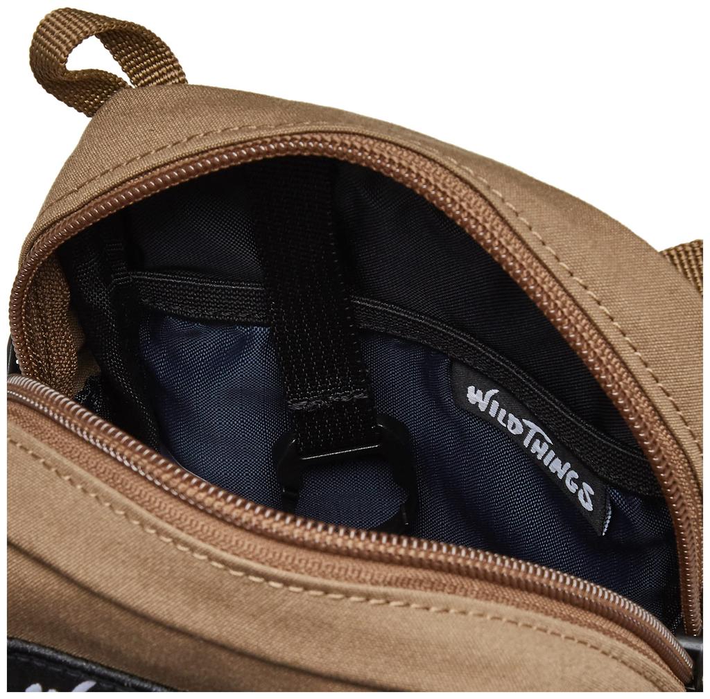 Wild Things Shoulder Bag with Key Hook and Flap Military Beige WT-380-3008 Pocket,