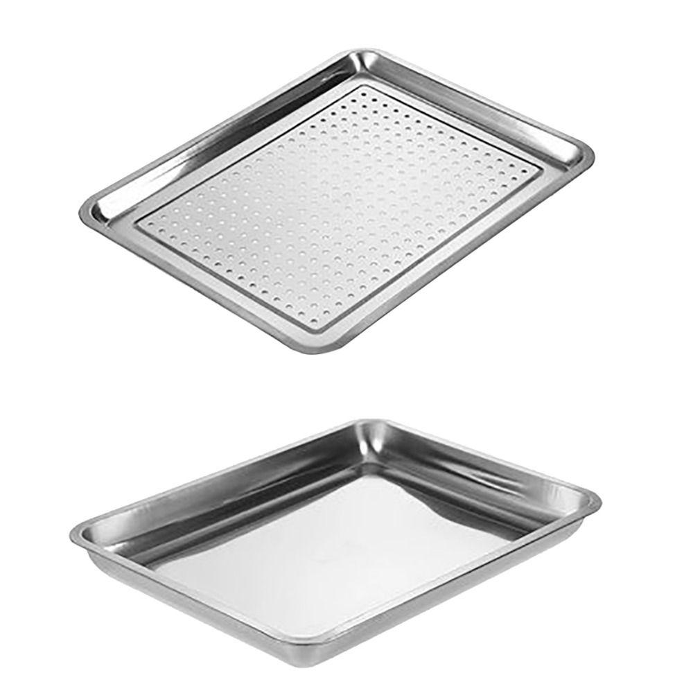 New Stainless Steel Tea Tray Rectangle Japanese Style Drainage Water Tray Drain Plate Kitchen Bar