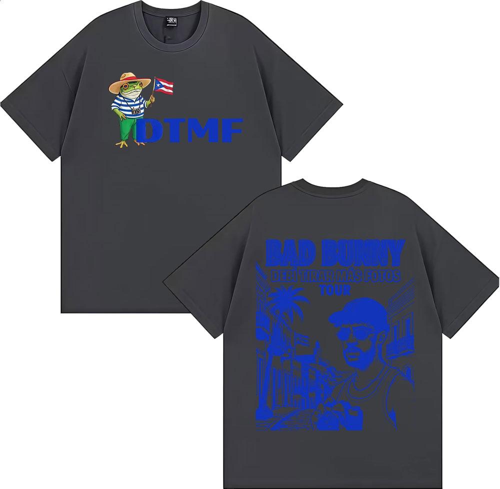 Bad Bunny DTMF Debi Tirar Mas Fotos 2026 Tour Tshirts Men Women Harajuku Hip Hop Punk T Shirt Cotton Casual High Quality Tshirt