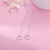 925 Sterling Silver Cuff Chain Earrings Wrap Tassel Earrings for Women Crawler Earrings Simple Dainty Jewelry Gifts for Mom