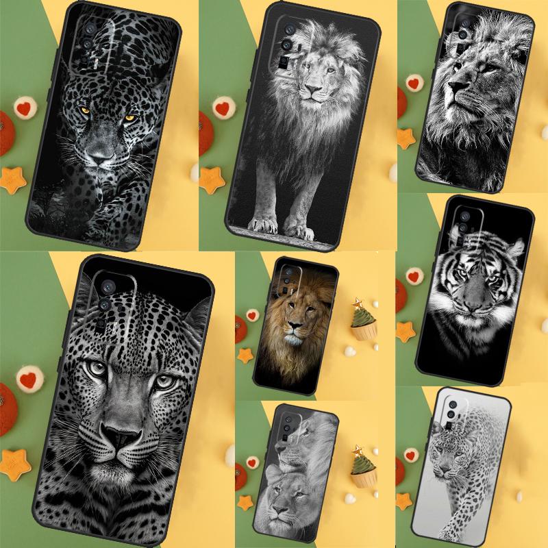 Leopard Tiger Lion Animal Case For Xiaomi 13 14 Ultra 11T 12T 13T Pro 12 Lite POCO X6 Pro F5 M6 X5 X3 F3 M5s F6 Cover