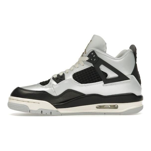 Air Jordan 4 Retro GS Platinum Gold Dětské tenisky Šedá Pure-Platinum Metalická-Zlatá FZ8585-070
