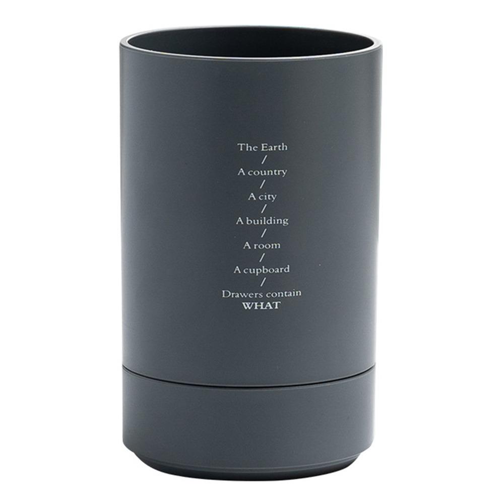 

Портативный настольный держатель для ручек большой вместимости, органайзер для ручек, подставка для кистей для макияжа, студенческие канцелярские товары серый