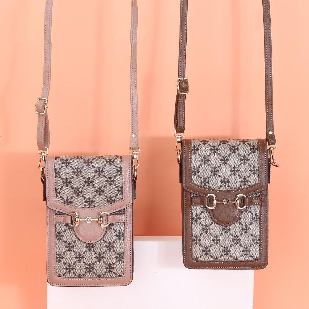 

Women Fashion Cell Phone Bag Simple One Shoulder Bag Pu Leather Sling Bag