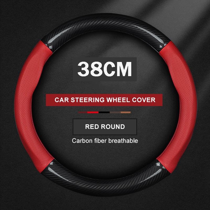 For Bmw MINI F54 F55 F56 F57 F60 R53 R54 R55 R56 R60 Cooper JCW ONE Countryman Carbon fiber Leather Car Steering Wheel Cover