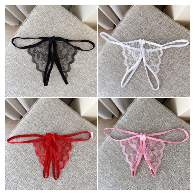 Sexy Underwear Sexy Lace Women's Underwear Hot Hollow Out Erotic Temptation Provocative Low Waist Open Cut T Pants