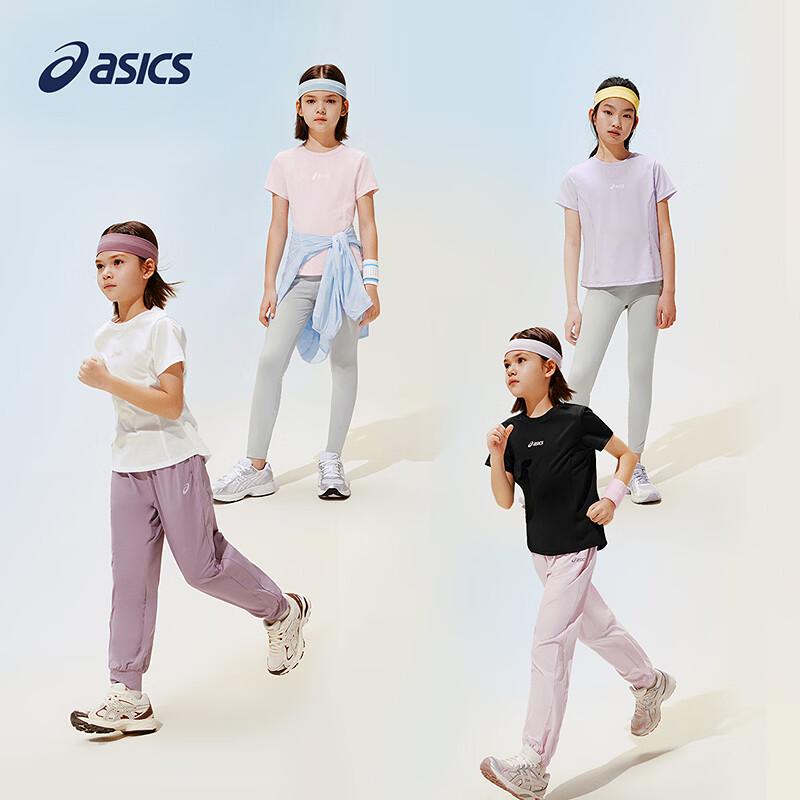 ASICS Girls' Summer Moisture-Wicking Elastic Sports T-Shirt