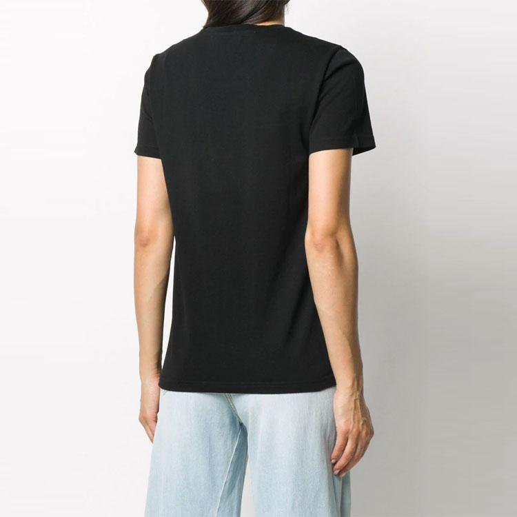 Off-White Logo Tee Black/White Women Tops OWAA049E20JER0011001