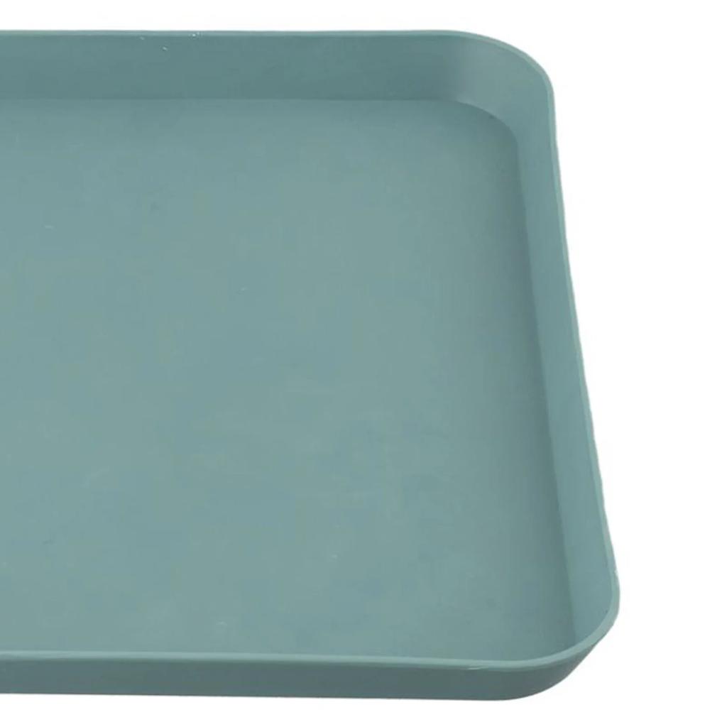 Rectangular Serving Tray Anti Slip Scratch Resistant Plastic Food Serving Tray Non-slip Heat-resistant No Fading Heightened Edge