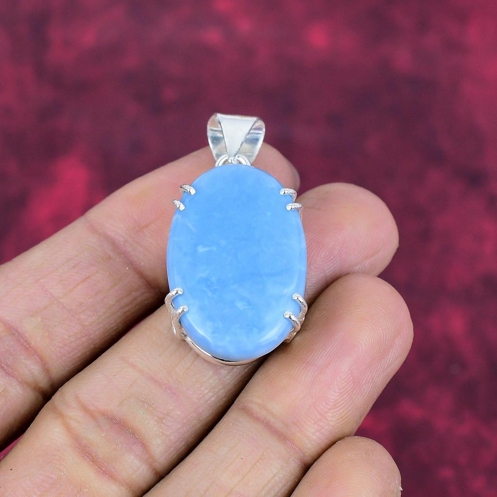 Owyhee Opal Pendant, 925 Solid Sterling Silver Jewelry, Gemstone Pendant, Gift For Her Handmade Dainty Jewelry