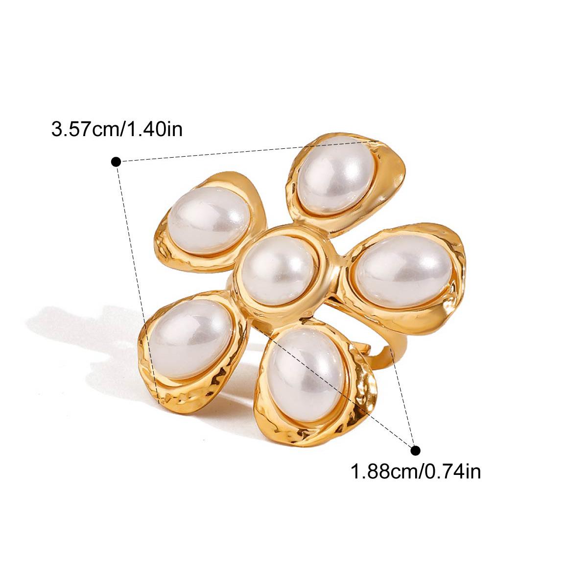 Yori Stainless Steel Pearl Geometric Earrings for Women PVD 18k Plated High Quality Fashion Jewelry Hypoallergenic