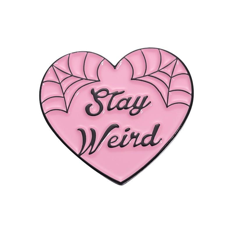 Brooch Cartoon Trendy Collection In Pink With Fun Letter Designs Perfect For Statement Accessories And Gifts