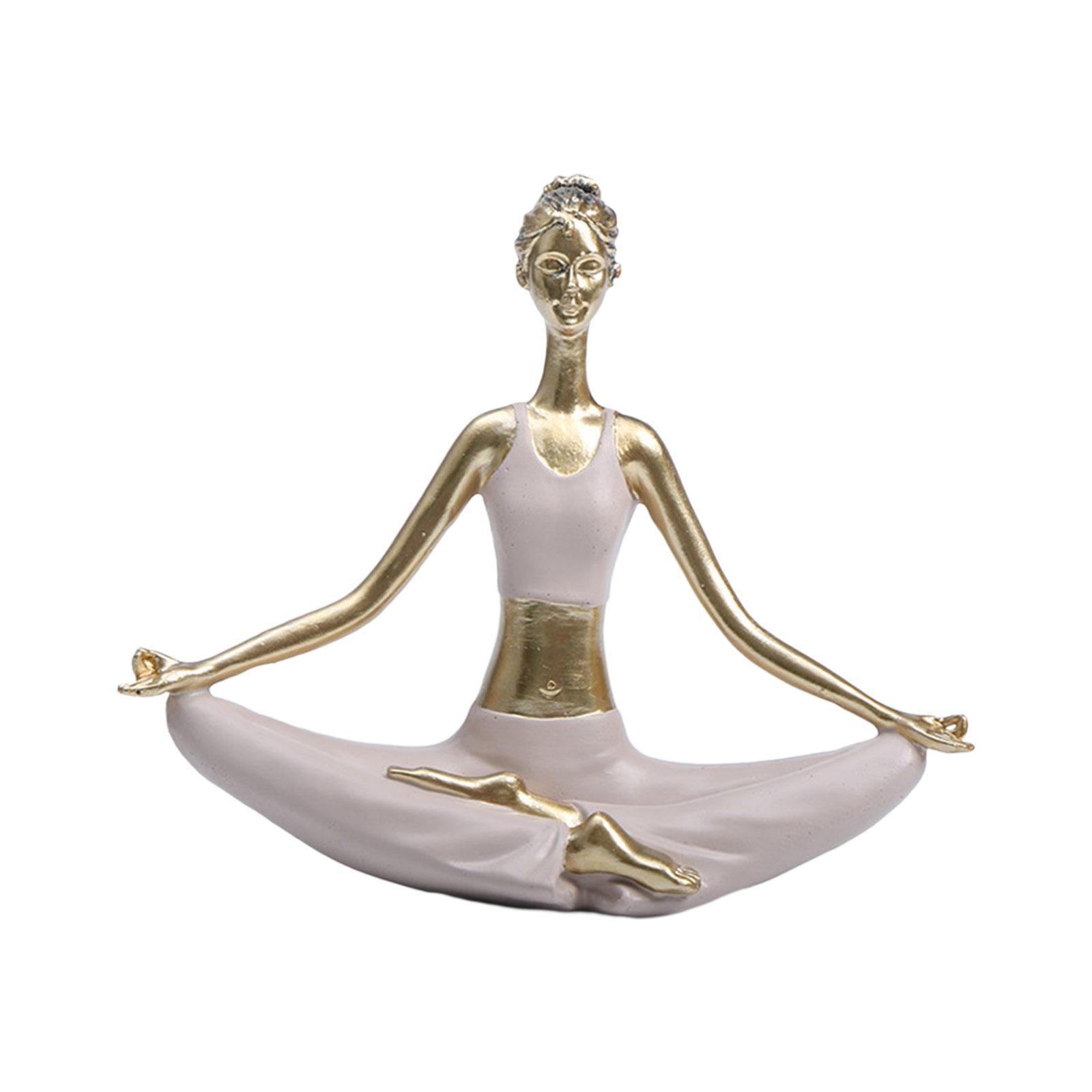

Медитация Дзен Йога Статуэтки Йога Леди Статуэтки для Домашней Комнаты Стола Полка Декор Идеи Подарков Смоляной Духовный Декор B