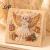 Handmade Christmas Gift for Kids DIY Faux Pearl Painting Art Kit Cute 3D Beads Decompression Craft Family Adults Beginner Holiday Gem Kit Home Wall