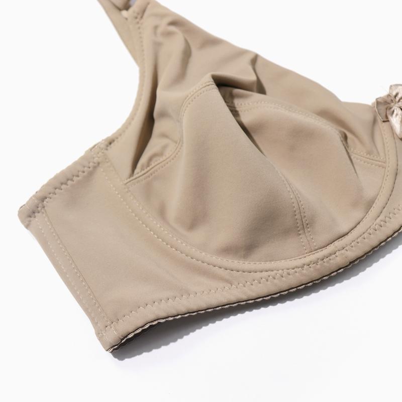 thumbnail image 2 of Exclare Women's Plus Size Comfort Bra, Full Coverage, Wirefree, Minimizer, 44D, Peacock Tail Black 44d 2 of 10