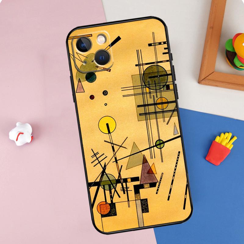 Wassily Kandinsky Abstract Artistic Phone Case For iPhone 16 Pro Max 11 12 13 14 15 Pro Max Mini 16e 15 16 Plus XR Cover Shell