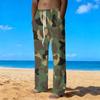 Men's Loose Casual Solid Color  Trousers Camouflage Printed Straight Pants