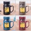 Large Capacity Insulated Explosion-proof Glass Tea Cup with Lid for Home and Office