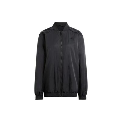 Originals Track Top Loose Fit Zip Long Sleeve Jacket Women Jacket Black IT9670