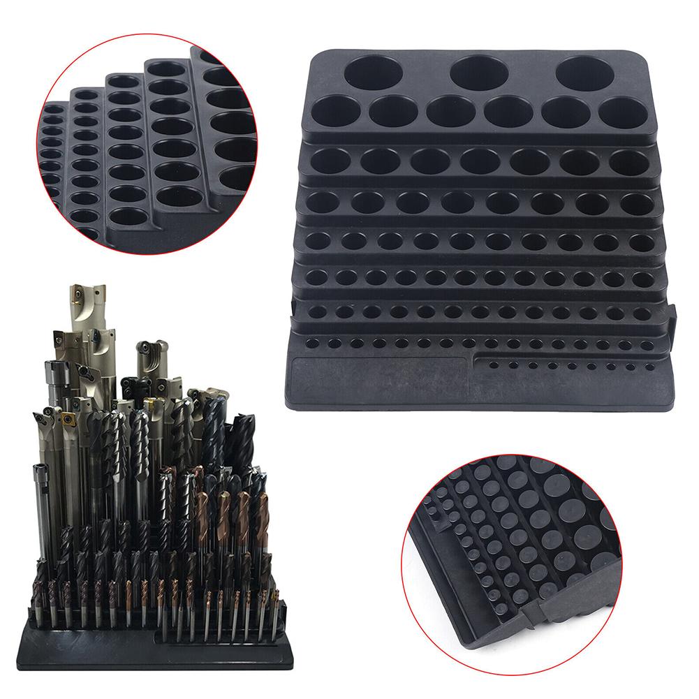 84 Hole Tool Storage Box Milling Cutter Polypropylene Milling Cutter Storage Box CNC Accessories Placement Rack Organizer