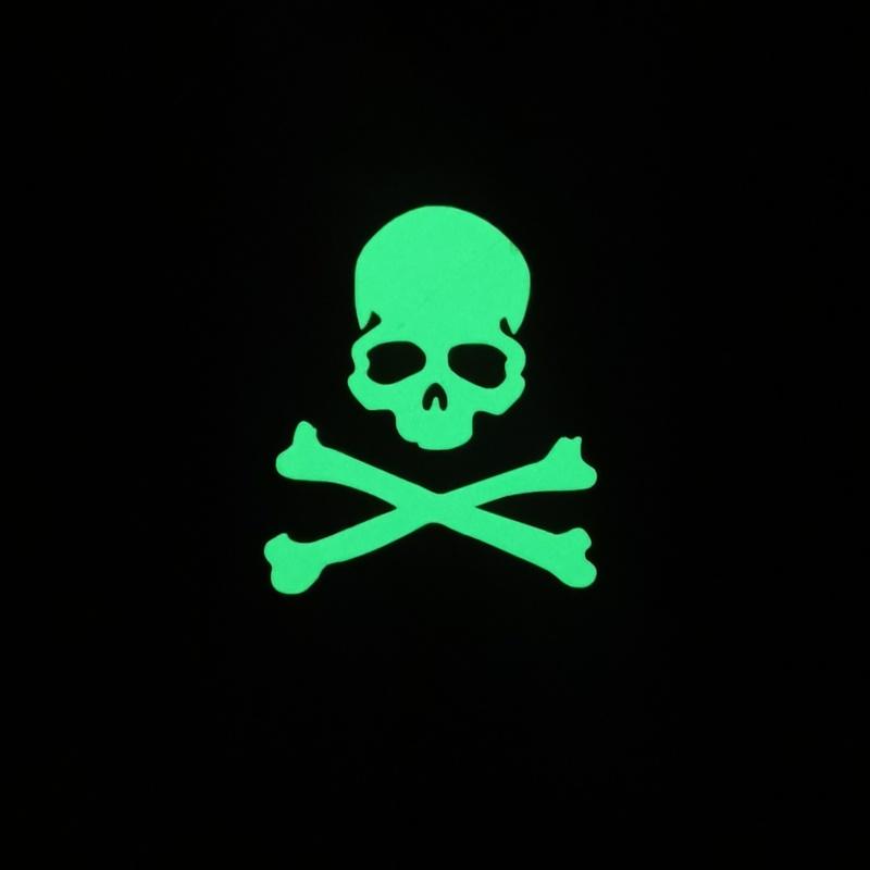 Car Stickers Hazard Warning Skulls Crossbones Reflective Decoration For Rearview Mirrors Windshield Bumper Trunk Motorcycle