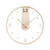 Modern Transparent Glass Wall Clock 3D Digital Minimalist Silent Wooden Clocks Living Room wall decoration items 12inchs Watch