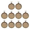 10Pcs Round Pendant Trays 10Mm Copper Plated Vintage DIY Jewelry Bezel Tray Pendants for Resin Crafts Gifts Making Accessories
