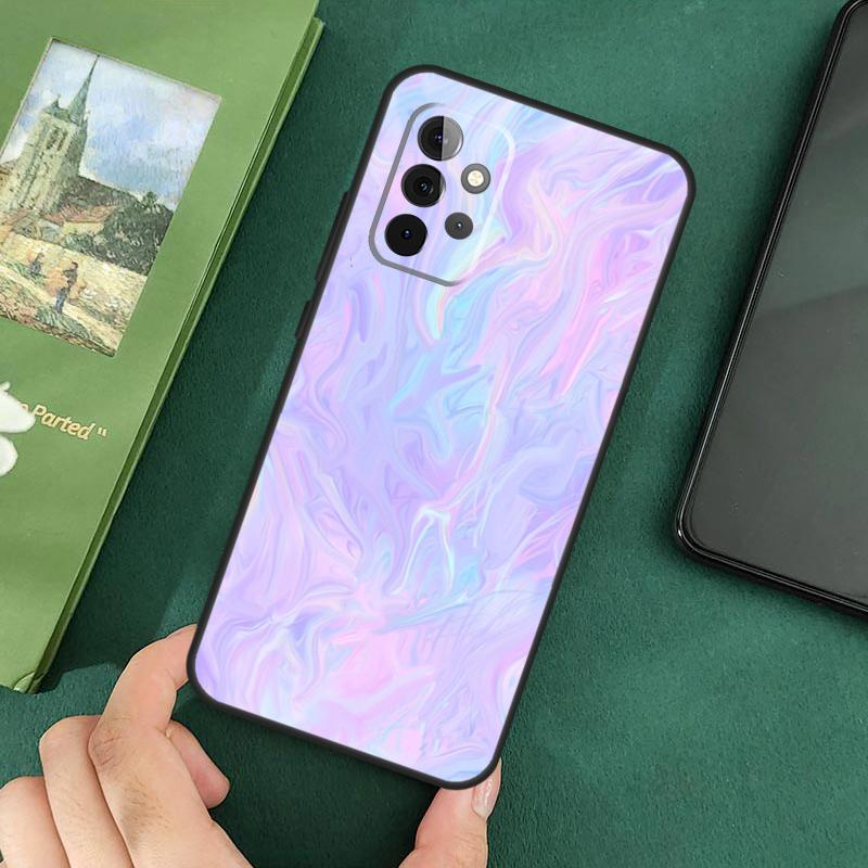 Holographic Iridescence Case For Samsung Galaxy A54 A12 A22 A32 A52 A72 A52S A14 A70 A51 A71 A33 A53 A73 Cover