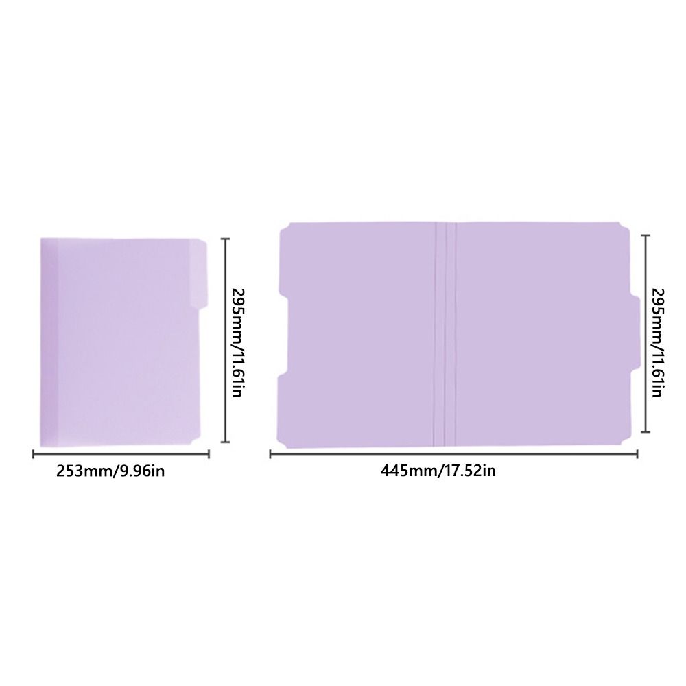 6PCS/Set PP A4 File Folder Colored Multifunctional Manila Folder with Category Index Stickers Archive File Organizer Students