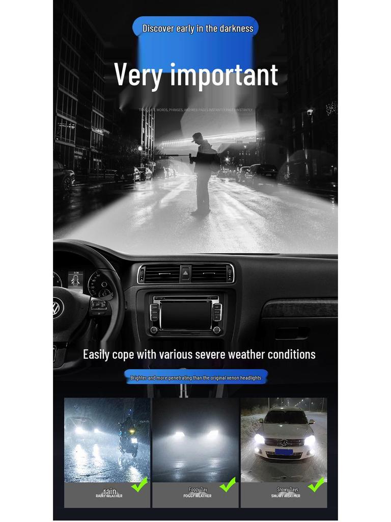 Compatible LED D2R D4R Xenon Light for Subaru Outback, XV, Forester, Crown, Eighth Gen Accord, Duke, Qashqai.