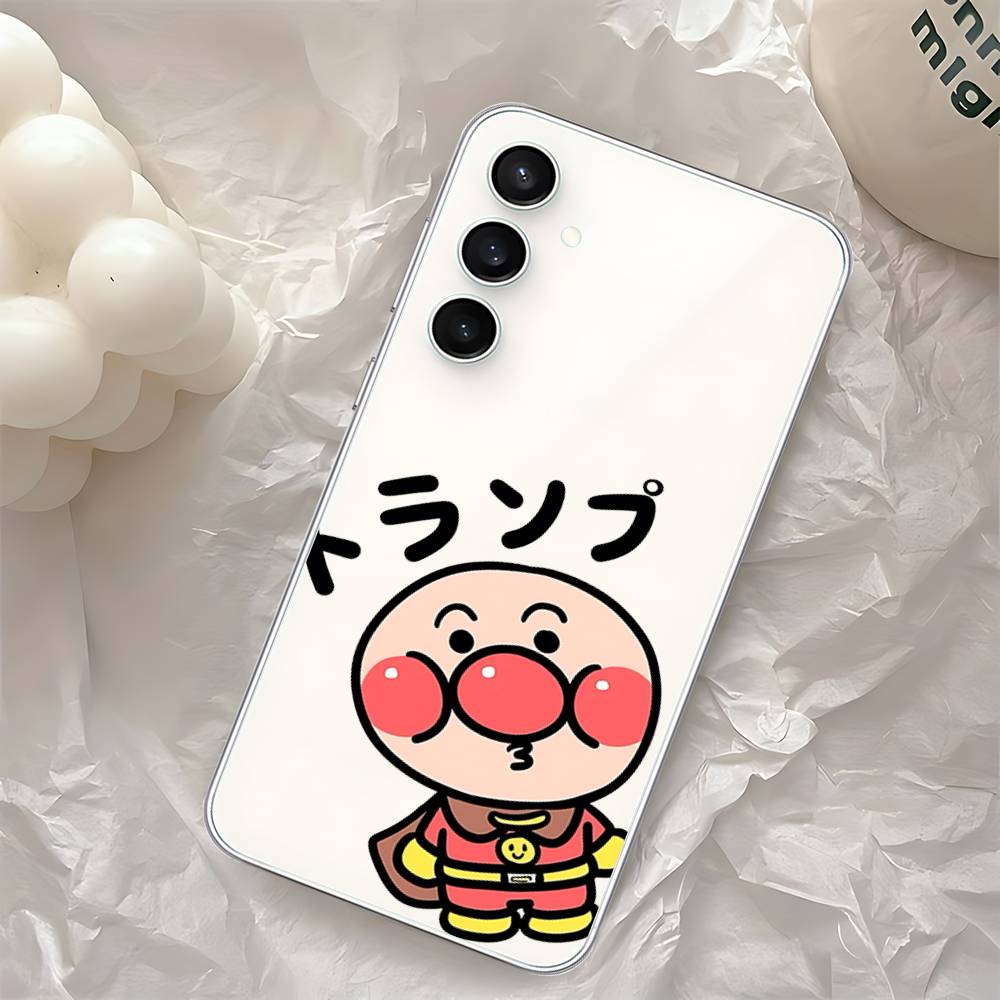 Anime A-Anpanman-s Cute Phone Case For Samsung Galaxy S25 S24 S23 S22 S21 FE Ultra Plus A32 A53 A13 A31 Soft Cover