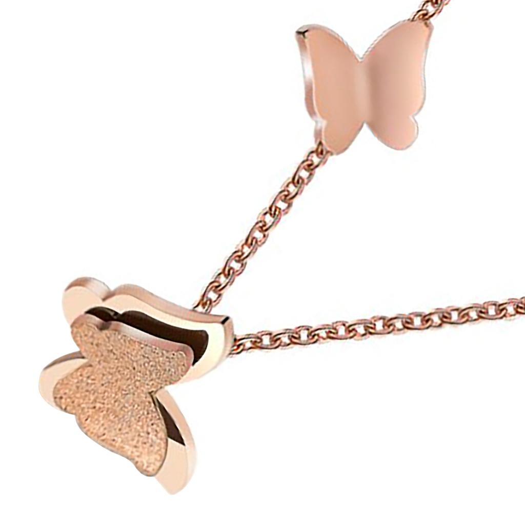 Schmetterlingskette Leicht Wunderschön Schlicht Titanstahl Schmetterlingskette für Damen