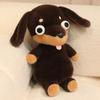 40CM Adorable Big Eyes Dachshund Plush Toy Soft Stuffed Animal Dog Doll Funny Dachshund Wear Clothes Doll Pet Puppy Gifts