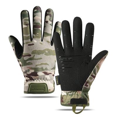 Taktische Handschuhe Vollfinger Camouflage Outdoor Training Reiten Rutschfest Abriebfest Touchscreen Bergsteigen Atmungsaktive Mesh-Handschuhe