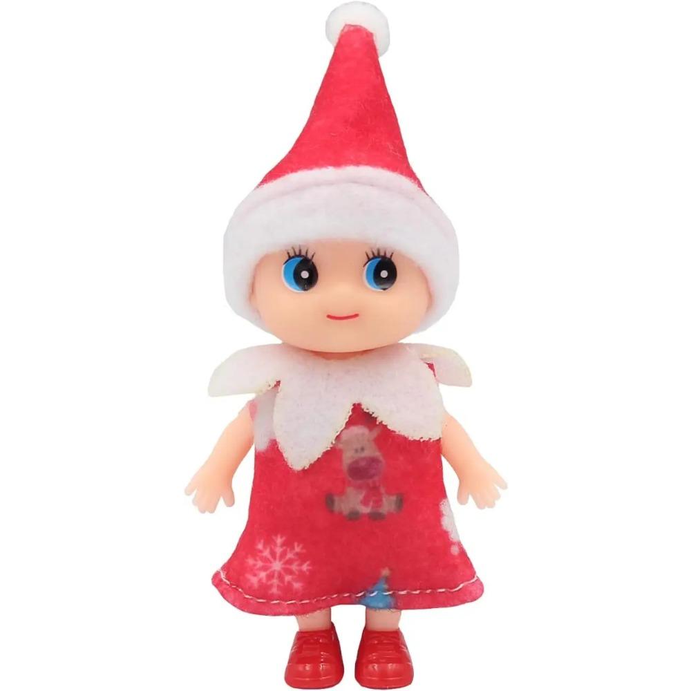 Elf Doll Plush Dolls Elf Tiny Christmas Elves Christmas Novelty Toys Elf Accessories for Girls and Boys Holiday Decorations