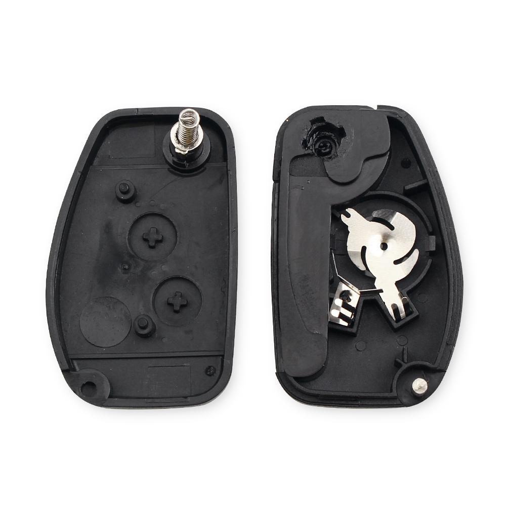 Modified Flip Car Key Shell 2 Buttons For Renault Duster Logan Fluence Clio Kangoo Sandero Espace Vac102/Ne72 Blade