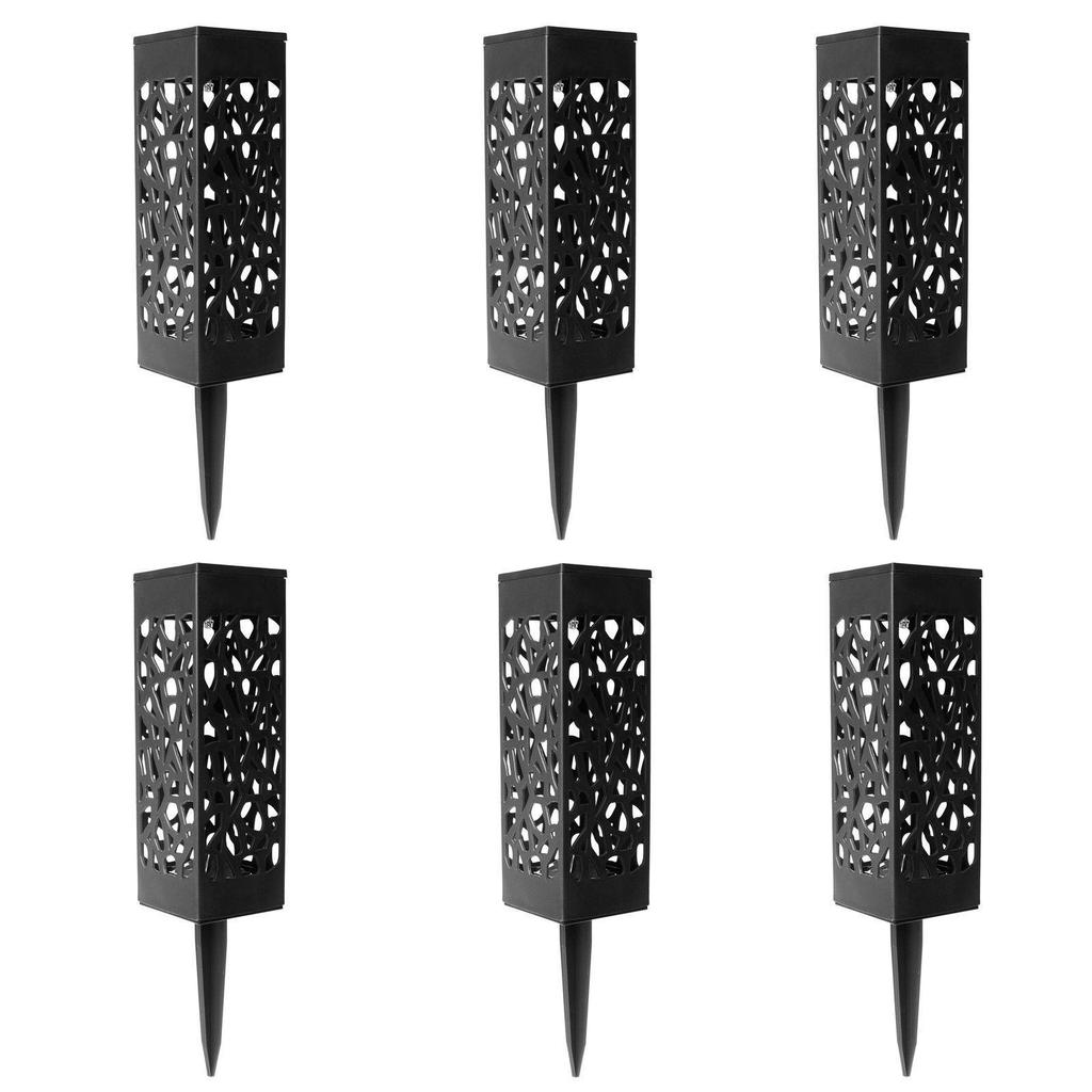 Leaf Pattern Hollowed-Out Solar Lawn Light