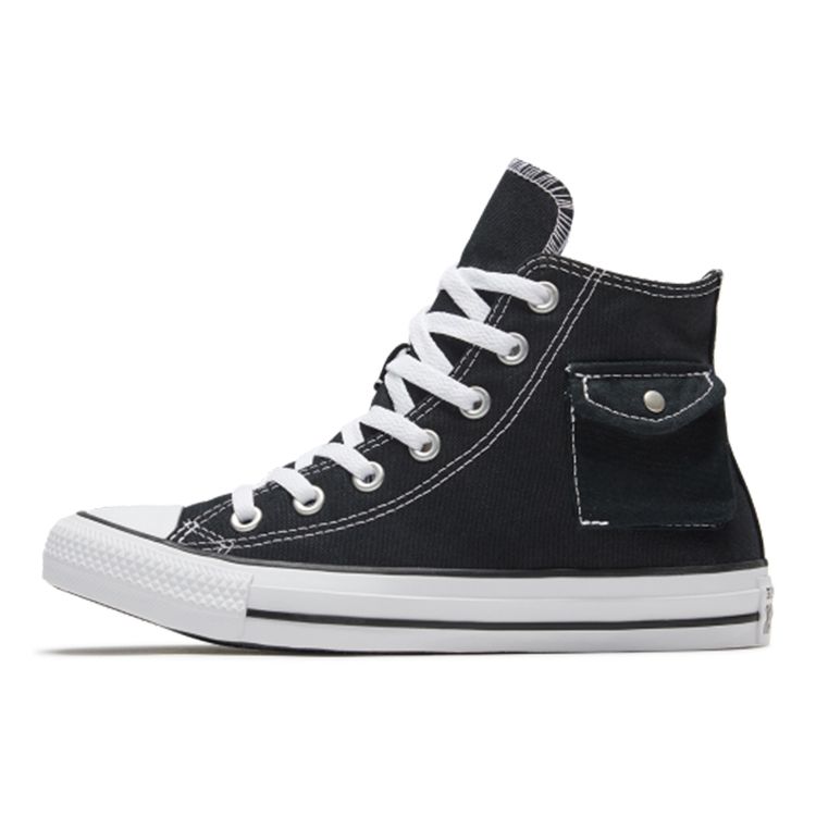 

Converse Chuck Taylor All Star Pocket Classic Универсальные высокие кеды из канваса Унисекс Кроссовки Черные 167044C 41.5