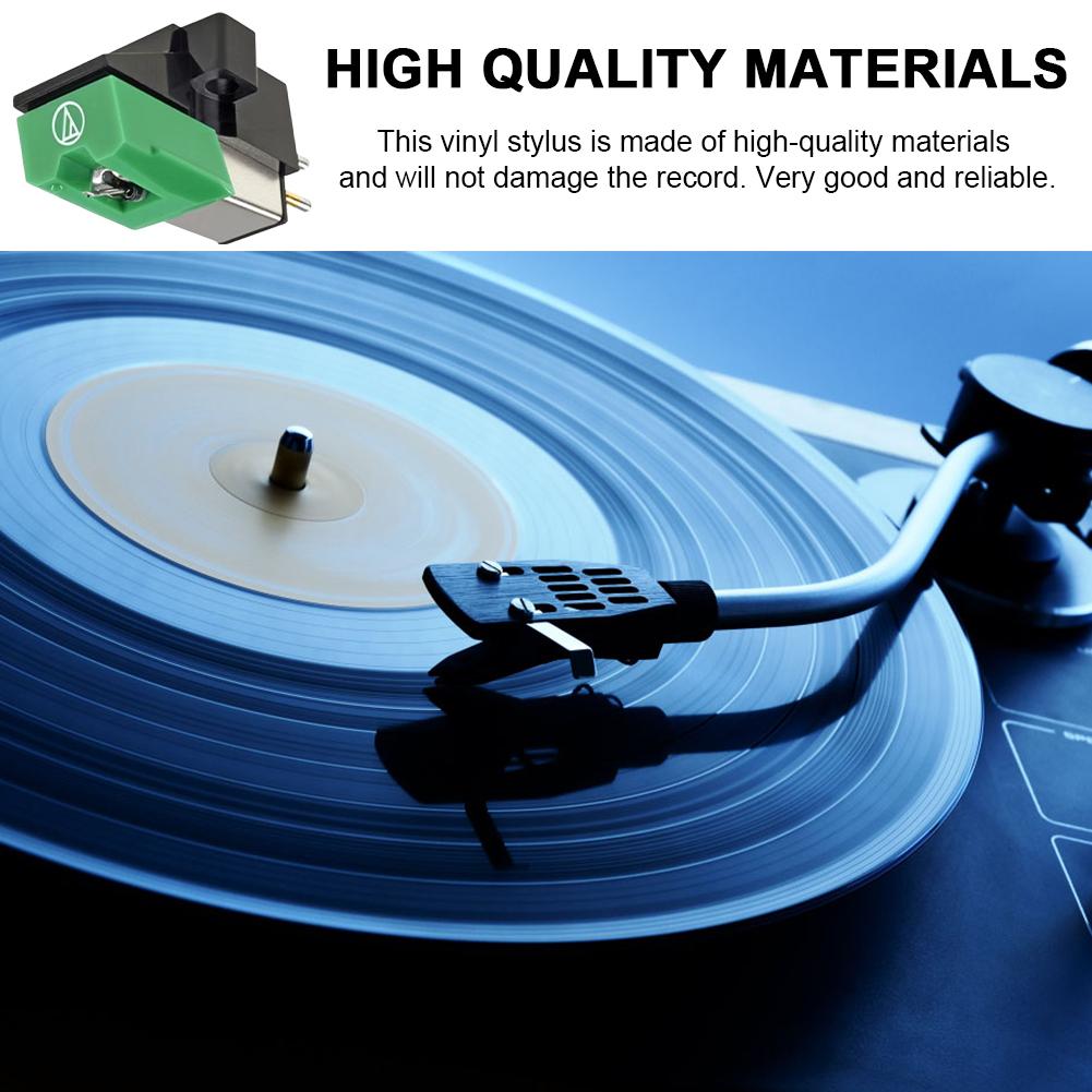 AT95E Moving Magnet Stereo Cartridge Stylus MM Vinyl Cartridge MM Cartridge Needle for LP Vinyl Record Player Turntable