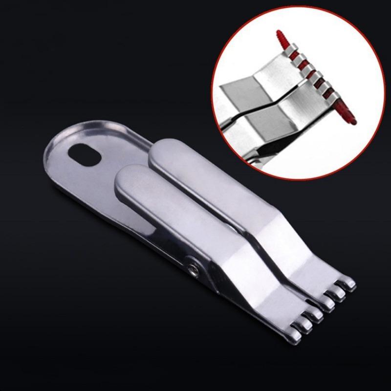 3PCS Earthworm Baiting Device Earthworm Clip Hook Fast Baiting Multifunction Clip