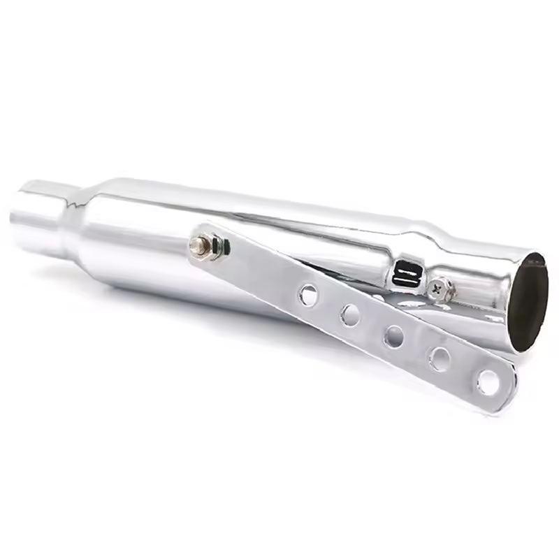 Motorcycle For Honda Suzuki Kawasaki 12 Inch Shorty Exhaust Pipe For Touring Chopper Cafe Racer