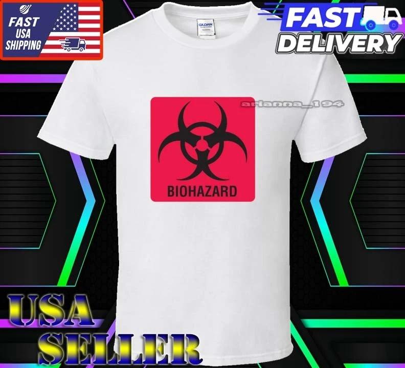 New Shirt Biohazard Logo T-Shirt Funny American Usa Unisex Size S-5XL