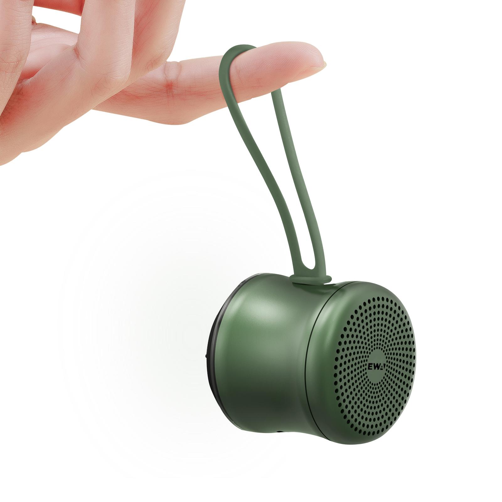 EWA A119 Mini Bluetooth-Lautsprecher IPX7 Wasserdicht Tws Vernetzter Stereo-Lautsprecher Metall Kabellos Ultra-lange Spielzeit Musik Tragbar A119-Green
