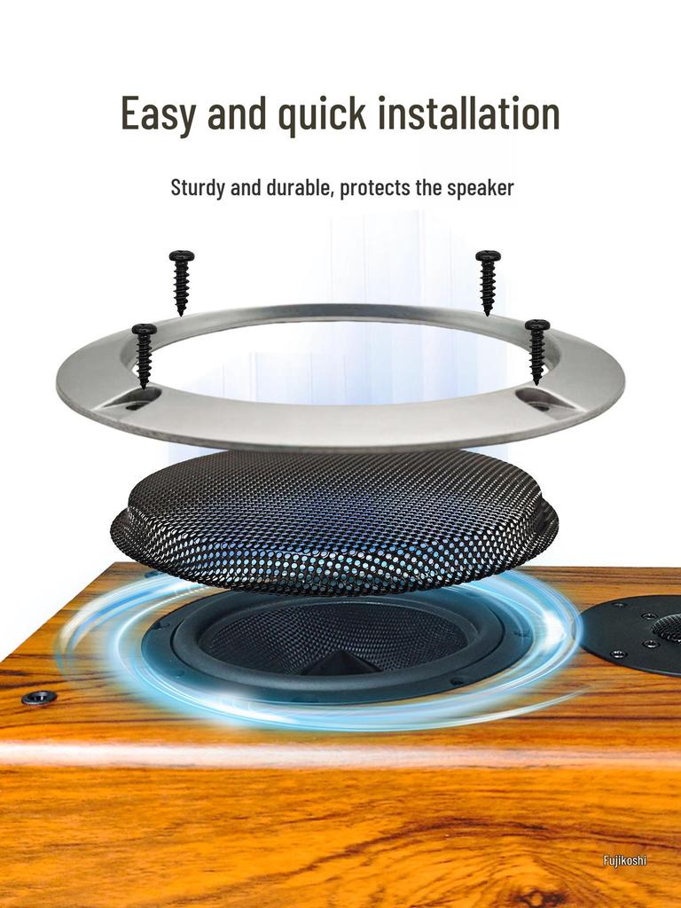 Metal Mesh Speaker Grille Dust Covers: 2 To 10-inch Sizes
